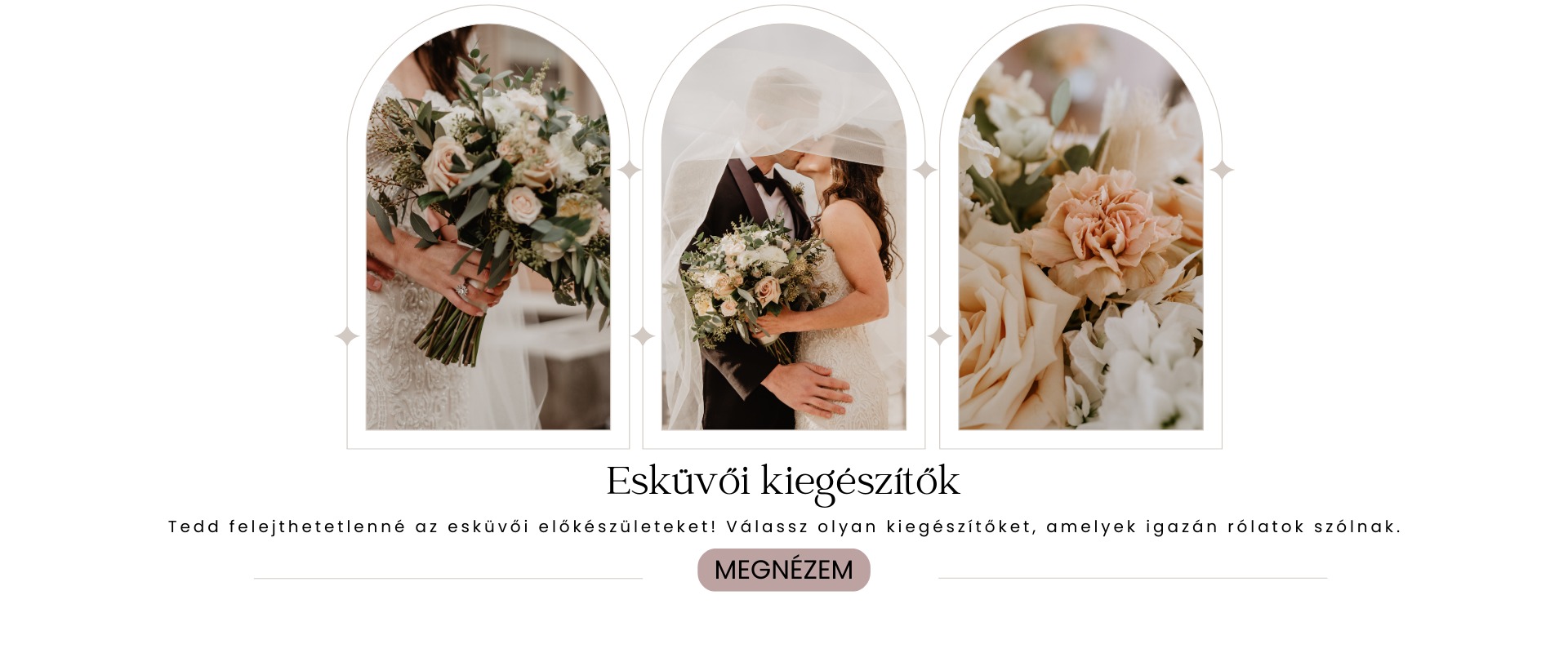 Esküvői kiegészítők